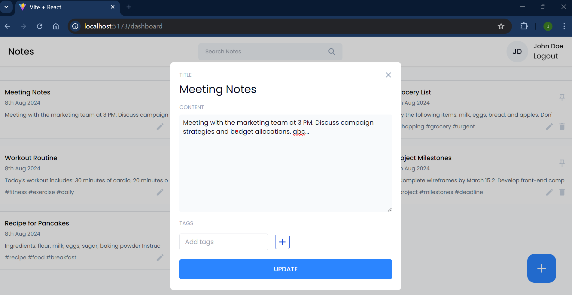 Note App